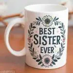 GOLDENCITY Ceramic Best Sis Coffee Mug Gifts | Perfect gifts for Sisters | Rakshabandhan Gifts for Girls Sisters | Festival Coffee Mug Gifts | Design 1