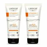 L'avenour Vitamin C Sunscreen SPF 50 PA+ + For Men & Women, UVB & UVA Protection, Sun Protection Cream For All Outdoor Sports - 100ml (Pack of 2)