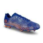 Nivia Encounter 9.0 F.B Stud Football Shoes for Mens | TPU Sole with PVC Synthetic Leather/Light Weight Insole (R. Blue/Orange) UK-7