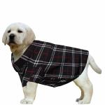 Western Era Super Soft Trendy Printed Shirt , Ultra Comfort Dog Apparel, Cotton Printed Breathable Basic Vest Dog Shirt, Cute Lightweight Thin Shirt For Your Furies (Medium - 18 inch) (Black Check Print)