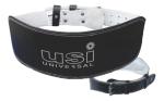 USI UNIVERSAL Padded Weight Lifting Belt, 790SL6 Medium Size Leather & Metal Construction, Suede Leather Lining, Weight Belt for Deadlift, Squat & Weightlifting for Men & Women (6 Inch, Black)