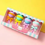 SHANAYA Pencil Eraser for Kids Cute Donut Ice Cream Cone Popsicle Erasers Set Return Gifts for Girls Boys Kids Children Stationary School Items (Candy Erasers)