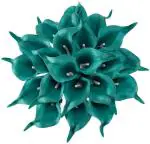 Elemntl Teal Calla Lily Flower Sticks (Pack Of 10)