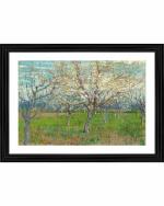 DECOR ADVENTURES The Pink Orchard By Van Gogh Wall Painting 14 x 18 inch
