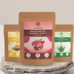 Pack of 3, Aloevera, turmeric and Beetroot Face pack for refreshing skin 300gm