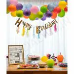 SpecialYou.in Birthday Decoration With Rainbow Multicolor Balloons For Girls, Boys (Pack of 43)