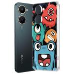 Fashionury Designer Soft Back Cover Case Compatible for Vivo Y18e -D3114