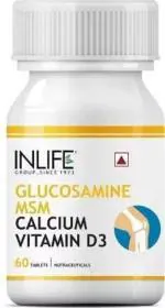 Inlife Glucosamine MSM, Calcium Vitamin D3 for Knee Care (60 No)