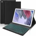 ProElite Keyboard case for Samsung Galaxy Tab A7 Lite 8.7 inch SM-T220/T225, Magnetic Detachable Wireless Bluetooth Keyboard Built-in 7-Colors Backlit, Black
