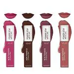 FS ForSure Power Stay Waterproof Vitamin E Matte Liquid Lipstick (Pack of 4) Multicolor