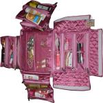 Aadhya Large Multipurpose Cosmetic, Jewellery,Other Accessories Kit Box Multi Purpose Vanity Box (Pink)