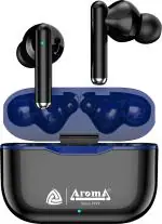 Aroma True Wireless Nb132 Graph Tws Earbuds With 45 Ms Low Latency Bluetooth Gaming Headset, Black