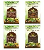BrijBooti Regular Whole Spice Combo Laung - Badi Elaichi - Kali mirch - Dalchini 50 Gr Each (200 Gr)