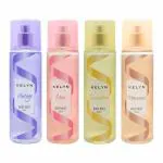 KELYN Body Mist, Body Splash, Gift for Women, Body Splash for Women, Body Mist for Women, Long Lasting Fragrance, Deo for Women Pack of 4 (200ml each)