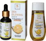 SUNISA New Skin Glowing Enriched with Vitamin-C 3X Booster Face Serum (30 ml) and Vitamin-C Facewash(100 ml) - (Pack of 2)