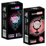 NottyBoy 4in1 Dotted, Ribbed, Extra Delay, Contour and Thin Bubblegum Flavour Condoms - 20 Pieces
