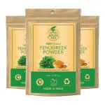 Khadi Ark 100 % Pure Natural Fenugreek Powder for All types of Hair & skin (Pack Of 3), 300g