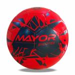 Mayor Shooter Football | Machine Stitched Football | Training Ball | Soccer Ball | for Men/Women | Football Size - 5 (Red/Back)