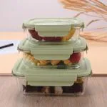 The Better Home Green Glass Glass Airtight Container Set