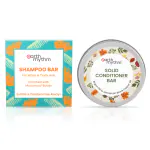 Earth Rhythm Murumuru Butter Shampoo & Argan Conditioner Bar Combo, Frizzy & Curly Hair - 160gm