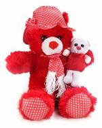 Tickles Teddy Bear with Kid Lightweight Stuffed Soft Plush Toy 70 cm 4Y and Above