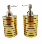 Kaka jiji Handicraft Gold Ceramic Soap Dispenser (Pack of 2)