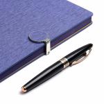 COI Diary Blue Notebook - Vintage Faux Leather A5 Travel Journal to Do List Planner Diary for Business, Proffessional for Office Going Men and Women with Magnetic Lock and Pen.