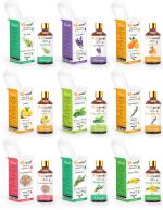 GO WOO Pack of 9 Essential Oils For Hair care, Skin care & Aromatherapy 90 ML