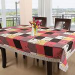 Kuber Industries Dining Table Cover 6 Seater|Table Cloth|Table Cover for Home, Restaurant|Multicolour