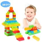 Vastate Satsun High Quality 60 Pcs Building Blocks | Assembling Shape Educational Toys (Multicolor)