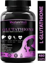 Naturewell L Glutathione Skin Lightening With Vitamin C And E, Biotin, 60 Capsules Each (Pack Of 8)