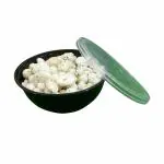 Hriday Foods Rice Bowl with Lid for Food Storage: 650 ml Black (Pack of 15) - Microwave Safe, Reusable