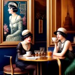 Love Creation 12x18 Size poster print for creative wall art- eiffel-tower-coffee-shop-print-6030(Non Sticker)