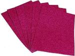 KIDIVIO Swarup Ent. PInk A4 Shining Glitter Sparkle Paper (Pack of 10)
