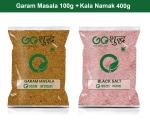 Goshudh Kala Namak 400g & Garam Masala 100gm Combo Pack 500g