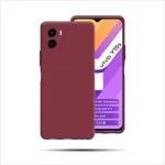 SUPER-ME Vivo Y25s Red Leather Hard Case Back Cover