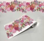 WallDesign Wallpaper Border Hand Drawn Multicolor Flower with Leaves For Bedroom, Living, Kitchen (5.25 Inch Width x 5 Feet Length)