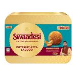 Swaadesi By UNIBIC Dry Fruit Atta Laddoo Tin, 100% Pure Ghee, Pack 280 gram