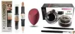 Lenon Beauty 3D Contour Stick Highlighter (cream) & Music flower Gel Eyeliner With Sponge (3 Items in the set)