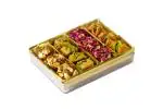 Oasis Baklawa Assorted Baklava Sweets | Acrylic Baklava Box For Wedding, Anniversary (9 Pcs)