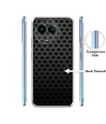 Casotec Black Circle Design Printed Silicon Soft TPU Back Case Cover for Realme 11 5G / Realme 11X 5G