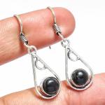 SHREE HANUMAN ENTERPRISES Black Onyx Silver Handmade Jewelry Earring 1.64