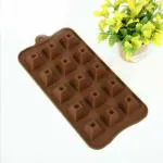 noble foods Square Silicone Chocolate Mould 1 Cavity