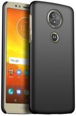 Multronics Black Rubber Back Cover Compatible With Motorola Moto G6 Play