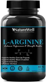 Naturewell L-Arginine Capsule-1000Mg Essential Amino Acid, 60 Tablets, 60 Capsules
