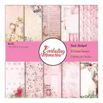 Aumni Crafts 300 GSM Thick 6x6 Inch Cardstock Pattern Design Paper (Pink Delight Theme, 10 Designs X 2 Sheets Each) For DIY Crafts Greetings Gift