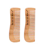Beautisoul Neem Comb with Wide Tooth for Men | Wooden Comb Combo Offer Pack of 2