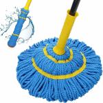 VACHHANI ENTERPRISE Self-Wringing Twist Mop - Microfiber Spin Mop with 360-Degree Swivel Head, Easy Wring and Quick-Dry for Floor Cleaning | Lightweight, Heavy-Duty, Multi-Surface Mop with Washable Head for Hardwood, Tile, and Laminate Floors
