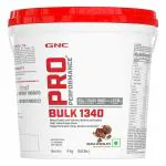 GNC Pro Performance Bulk 1340 | Promotes Targeted Gains | Boosts Muscle Size | High Energy | USA Formulated | 50g Protein | 279g Carbs | 1340 Cal | 1.5g Creatine | Double Chocolate | 4 kg