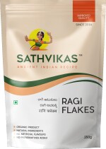 Sathvikas Ragi Atukulu / Finger Millet Poha / Ragi Flakes (250 grams) Pack Of 1